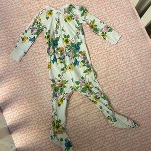 The Beaufort Bonnett Company footie sleeper Pima cotton 6-12 months floral